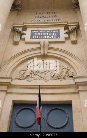 Faculté de droit de Paris France Banque D'Images