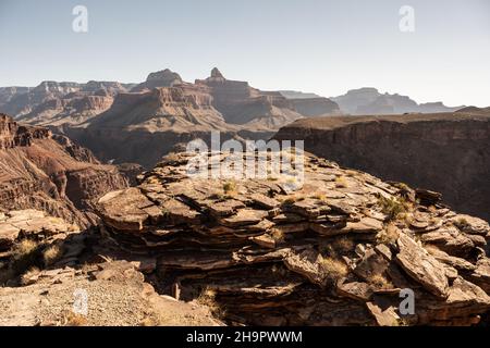 Vue à la fin de plateau point dans le parc national du Grand Canyon Banque D'Images