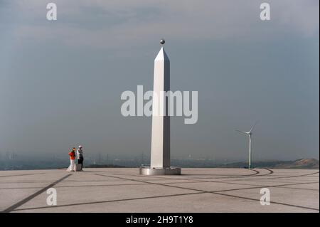 Herten, Halde Hoheward, Sonnenuhr Banque D'Images