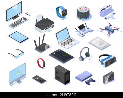 Technologies sans fil modernes, appareils intelligents.Technologies sans fil modernes, appareils intelligents. Illustration de Vecteur