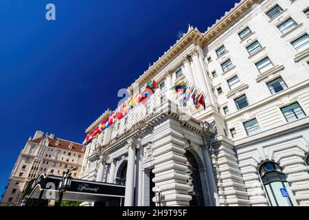 San Francisco, 14 2015 AOÛT - vue extérieure de l'hôtel Fairmont San Francisco Banque D'Images
