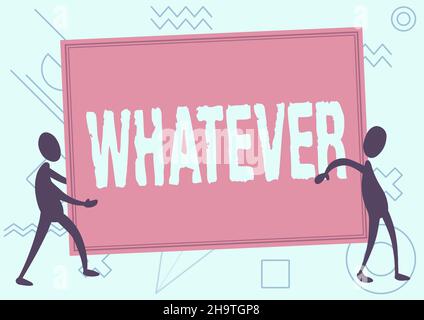 Afficher les concepts.Internet concept utilisé pour souligner un manque de restriction en se référant à tout ce que deux collègues debout portant grand Banque D'Images