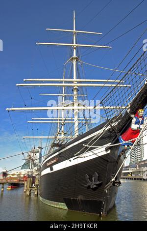 bateau à voile Seute Deern à Bremerhaven, Allemagne, Basse-Saxe, Bremerhaven Banque D'Images