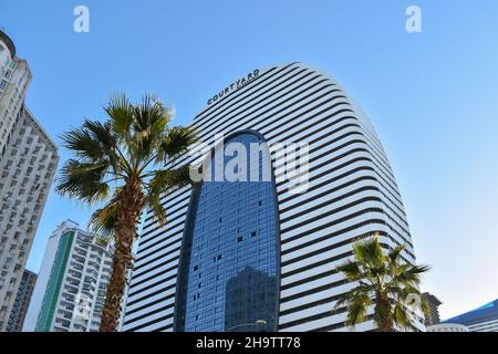 Cour par Marriot à Batumi, Adjara, Géorgie Banque D'Images