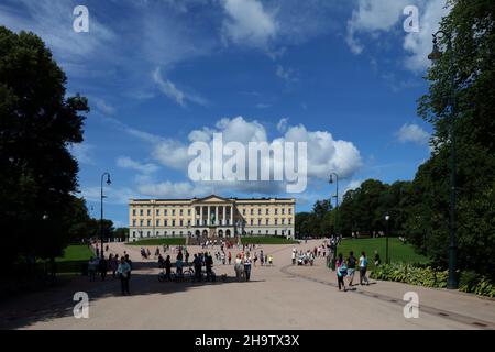 Oslo - Königliches Schloss / Oslo - Palais Royal Banque D'Images