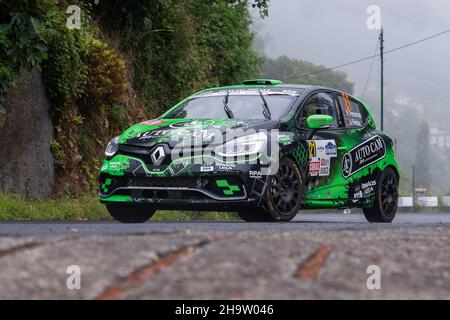 Sao Vicente; Madère; Portugal - août 7; 2021: RALI Vinho da Madeira.C'est le plus grand rallye automobile de Madère.Il fait partie du trophée européen de rallye Banque D'Images