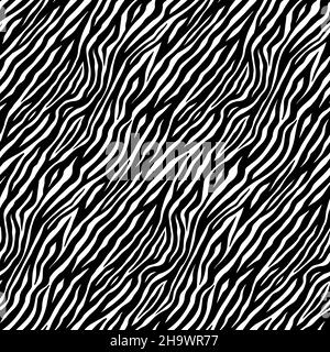 Motif animal motif vectoriel de zèbre exceptionnel sans couture Illustration de Vecteur