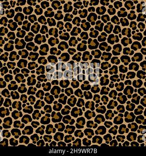 Motif animal motif léopard effet vectoriel sans couture Illustration de Vecteur