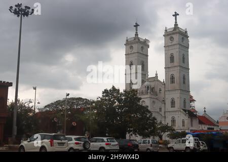 Basilique nationale de notre-Dame de Ransom, Vallarpadam Banque D'Images