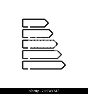 Icône de contour isolé pour les bâtonnets de mémo pour congélateur.Cartes mémoire de rappel pour réfrigérateur Vector, porte vitrée affichant des étiquettes d'informations importantes.Moder Illustration de Vecteur