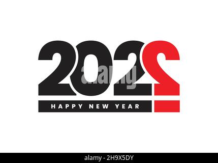 Bonne année 2022 question créative marque logo Vector Design Illustration de Vecteur