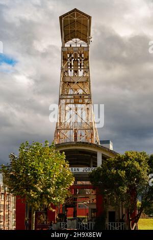 Tour de puits d'extraction de San Jorge Banque D'Images