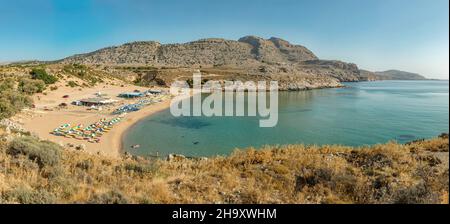 Plage d'Agia Agathi Banque D'Images