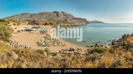 Plage d'Agia Agathi Banque D'Images