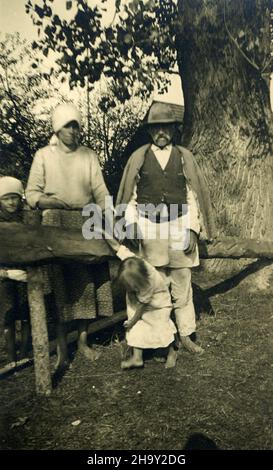 Deuxième Guerre mondiale WW2 des soldats allemands envahissent la Pologne - Niwiska, Pologne 09/16/1939 - agriculteurs Banque D'Images
