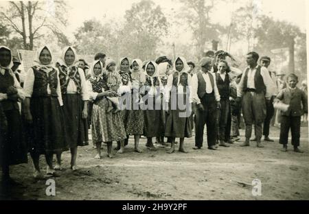 Deuxième Guerre mondiale WW2 soldats allemands envahissent la Pologne - Zucow, Pologne 09/17/1939 - réfugiés Banque D'Images
