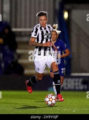 Lina Hurtig de Juventus lors de la Ligue des champions des femmes de l'UEFA, Group A Match à Kingsmeadow, Londres.Date de la photo: Mercredi 8 décembre 2021. Banque D'Images
