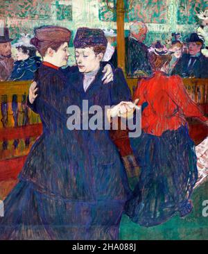 Au Moulin-rouges, deux femmes Walzing par Henri de Toulouse-Lautrec (1864-1901), 1892 Banque D'Images