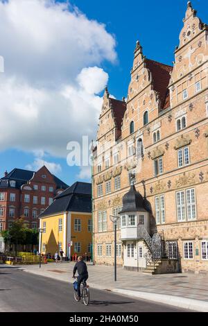 Aalborg : Maison Jens Bang (Jens Bangs Stenhus), place Nytorv, à Aalborg, Jylland, Jutland,Danemark Banque D'Images