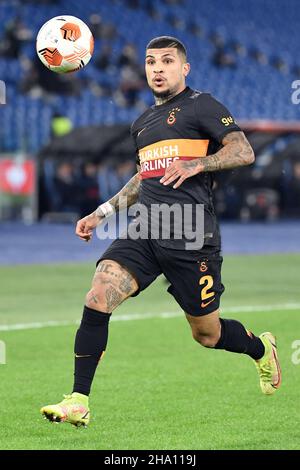 Roma, Italie.09th décembre 2021.DeAndre Yedlin de Galatasaray en action pendant le match de football collectif de la Ligue Europa entre SS Lazio et Galatasaray au stade Olimpico à Rome (Italie), 9th décembre 2021.Photo Antonietta Baldassarre/Insidefoto Credit: Insidefoto srl/Alay Live News Banque D'Images