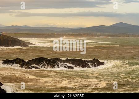 Port de pêche de Tapia de Casariego dans les Asturies. Banque D'Images