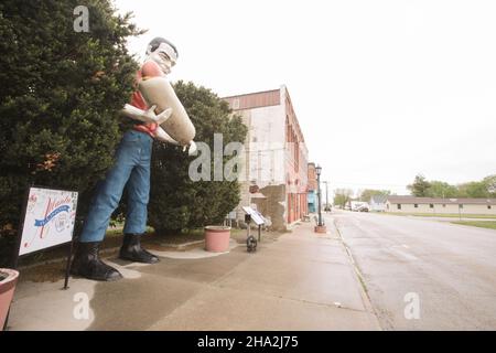 Atlanta, il, États-Unis le Paul Bunyan silencieux Man Banque D'Images