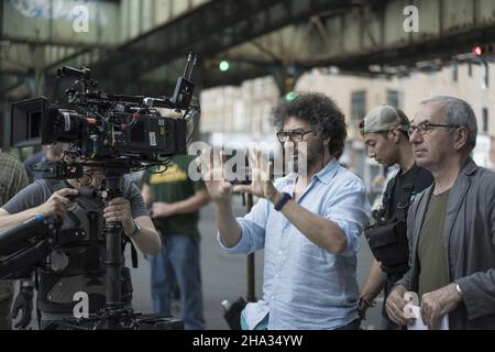 L'année de l'Histoire de l'Amour : 2016 Canada / France / Roumanie Directeur : Radu Mihaileanu Radu Mihaileanu tournage Banque D'Images