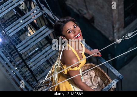 West Side Story année : 2021 USA Directeur : Steven Spielberg Ariana DeBose Banque D'Images