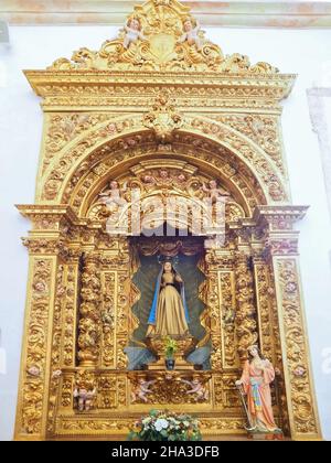 Intérieur de l'église Igreja da Misericordia à Almodovar dans le district d'Alentejo au Portugal Banque D'Images