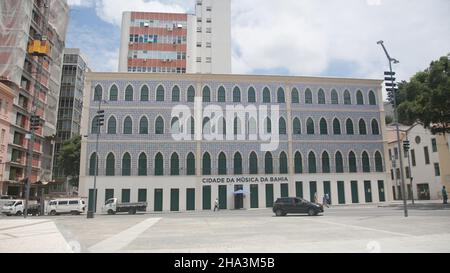 salvador, bahia, brésil - dezembro 7, 2021: Vue de la Casa da Musica ds Bahia dans la ville de Salvador. Banque D'Images