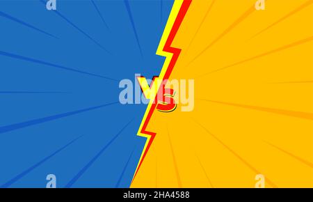 VS contre écran noir et rouge de combat.Fond de compétition de jeu.Illustration du vecteur eps Illustration de Vecteur