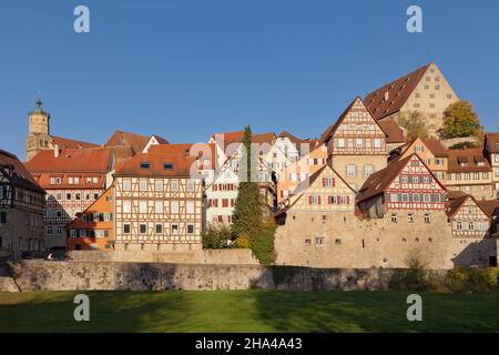vieille ville de schwaebisch hall, hohenlohe, bade-wurtemberg, allemagne Banque D'Images