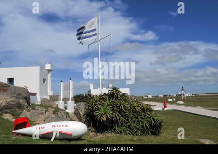 Phare de Cabo de Punta Polonio - Uruguay. Banque D'Images