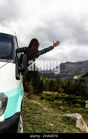 voyage en montagne en automne Banque D'Images