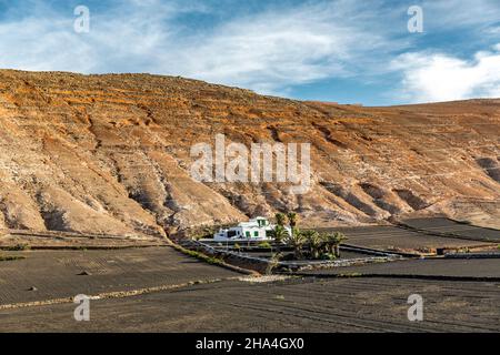 maison blanche près de femés,lanzarote,canaries,espagne,europe Banque D'Images