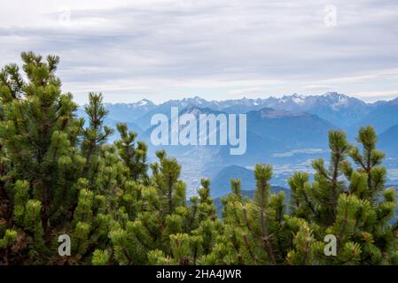 vue de seefelder joch aux alpes,seefeld,tyrol,autriche Banque D'Images