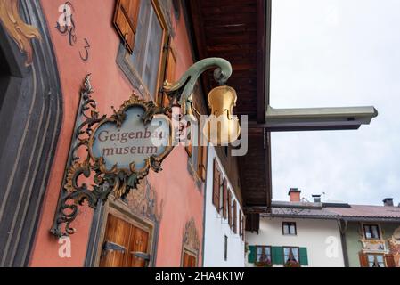 musée de la fabrication de violon,mittenwald,haute-bavière,bavière,allemagne Banque D'Images