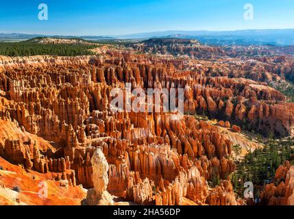 Inspiration point est l'une des plus spectaculaires vues sur le parc national de Bryce Canyon, Utah Banque D'Images