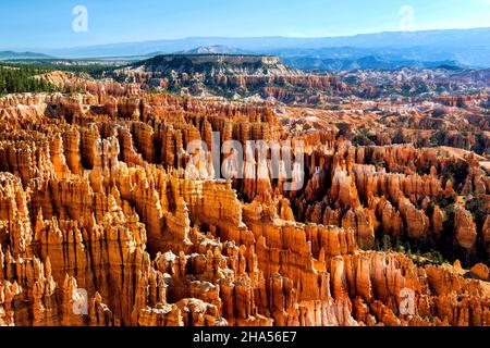 Inspiration point est l'une des plus spectaculaires vues sur le parc national de Bryce Canyon, Utah Banque D'Images