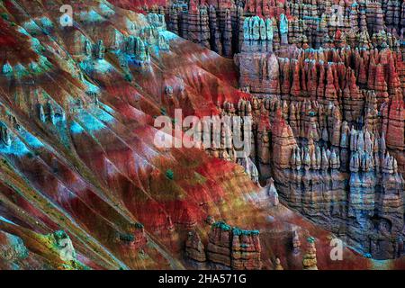 Inspiration point est l'une des plus spectaculaires vues sur le parc national de Bryce Canyon, Utah Banque D'Images