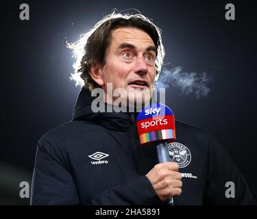 Londres, Angleterre, 10th décembre 2021.Thomas Frank, directeur de Brentford, est interviewé par les médias avant le match de la Premier League au Brentford Community Stadium, Londres.Crédit photo à lire: Jacques Feeney / Sportimage crédit: Sportimage / Alay Live News Banque D'Images