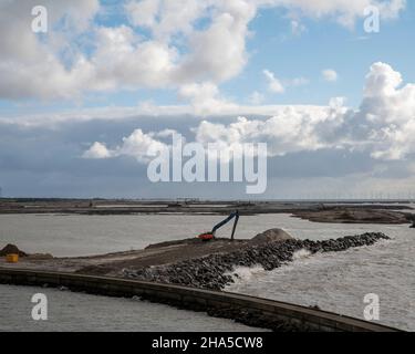 chantier du tunnel de la ceinture fehmarn à rødby havn Banque D'Images