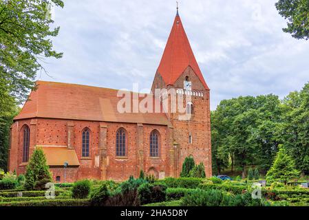 village église à kirchdorf sur l'île de poel Banque D'Images