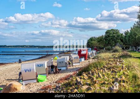 plage à boltenhagen sur la mer baltique,mecklenburg-ouest pomerania,allemagne Banque D'Images