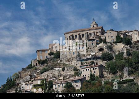 Village du Sud de la France, Provence, Lubéron Banque D'Images