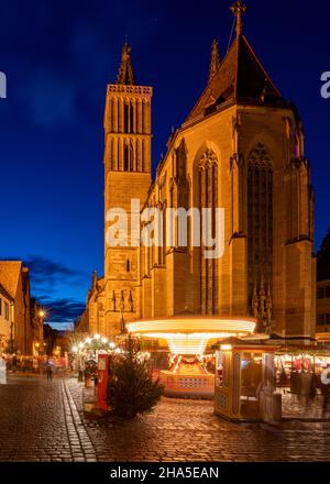 marché de noël à rothenburg od tauber, bavière, allemagne Banque D'Images