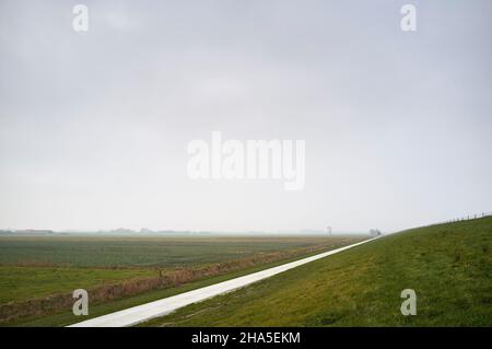 allemagne,basse-saxe,paysage près de carolinensiel Banque D'Images