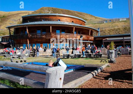 touristes,tourisme,automne sur le rossaume,plose dans suedtirol / alto adige,brixen,tyrol du sud,italie Banque D'Images