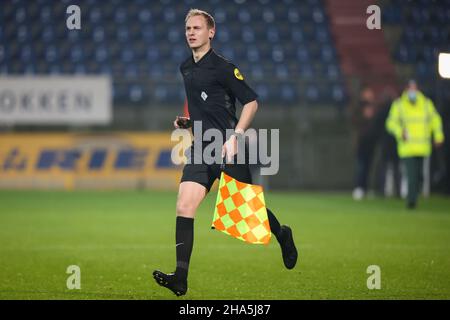 TILBURG, PAYS-BAS - JANVIER 10 : arbitre adjoint Patrick Inia lors du match hollandais entre Willem II et SC Cambuur à Koning Willem II Stadion le 10 janvier 2021 à Tilburg, pays-Bas (photo de Geert van Erven/Orange Pictures) Banque D'Images