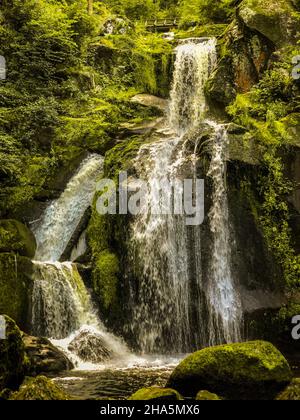 triberg,cascade,forêt noire,bade-wurtemberg,allemagne Banque D'Images